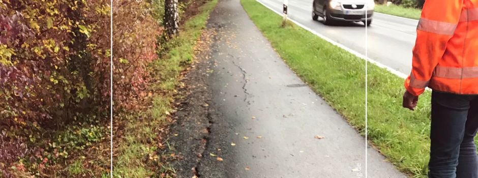 Vollsperrung aufgrund Sanierung des Radwegs an der Groppeler Straße (K 10)