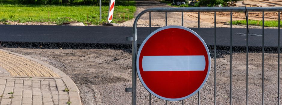 Sperrung des Kreisverkehrsplatzes