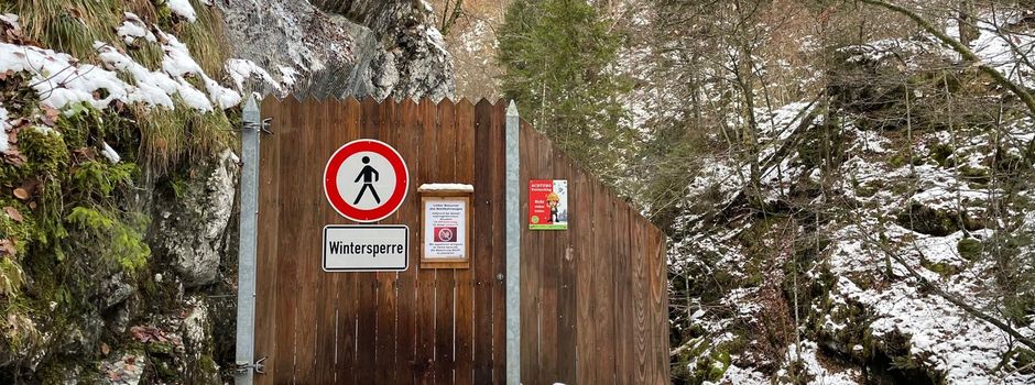 Waldbahnweg gesperrt!