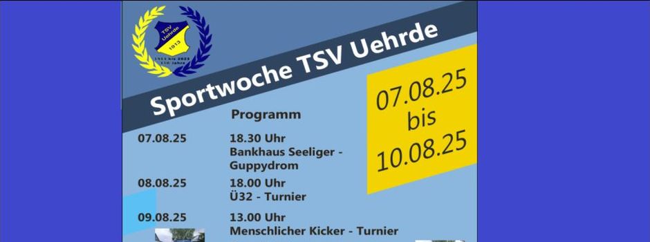 Sportwoche des TSV Uehrde 2025