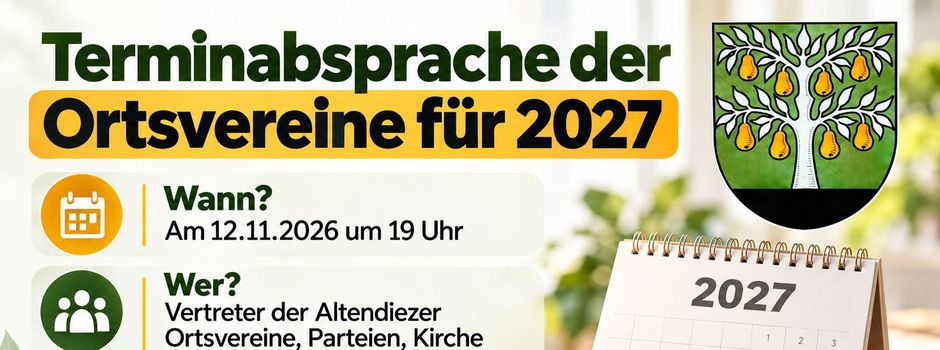 Terminabsprache der Ortsvereine für 2027