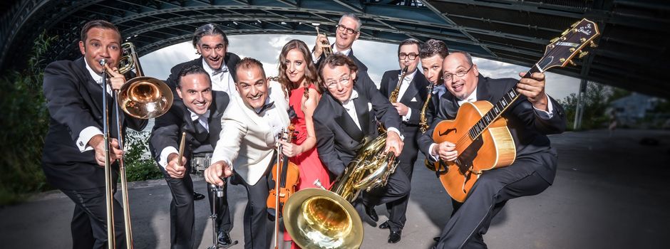 Denis Wittberg und seine Schellacksolisten am 28. Mai in der Burgruine Landskron Oppenheim