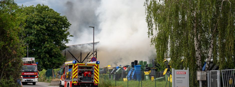 Stundenlanger Großbrand in Gundersheim wegen falsch entsorgter Akkus