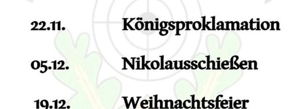 Termine des Schützenverein Illschwang in der Übersicht 