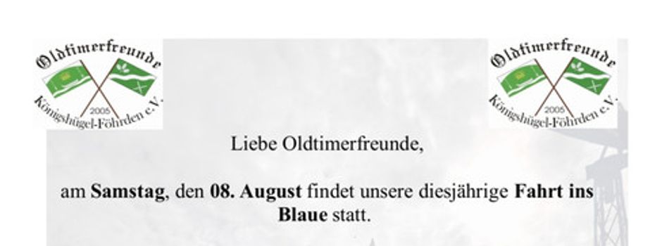 Fahrt ins Blaue