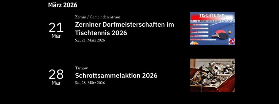 Neues von der Tarnow-App
