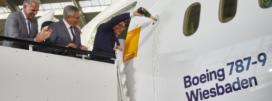 Neues Flugzeug auf den Namen „Wiesbaden“ getauft