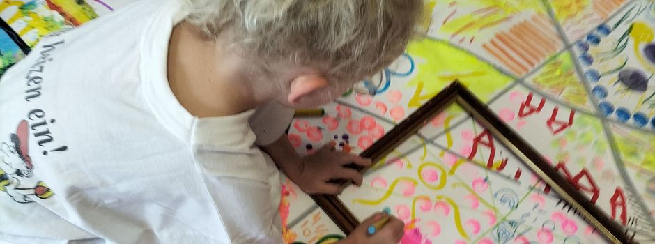 Kleine Künstler waren am Werk
