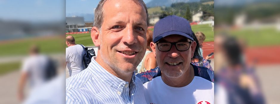 Oberbürgermeister Nino Haase besucht Mainz 05 im Trainingslager