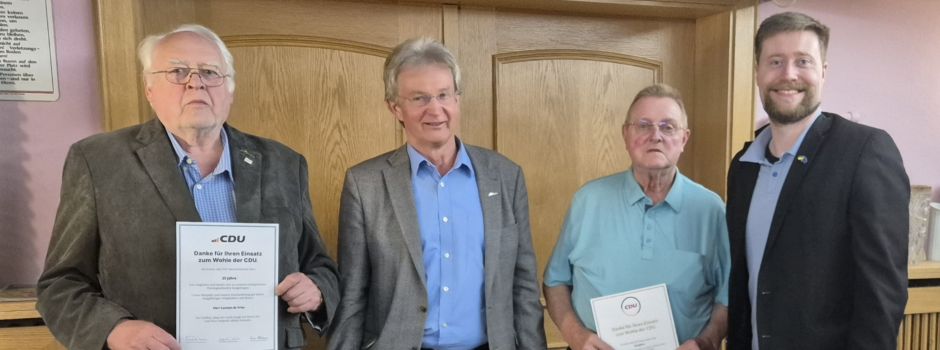 Langjährige Mitglieder geehrt