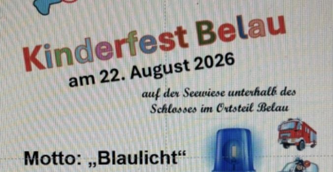 Kinderfest 2026 Vorbereitungen