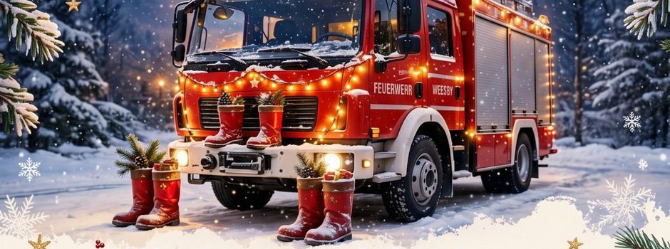 Nikolaus-Aktion in Weesby: 
Feuerwehr bringt die Stiefel nach Hause
