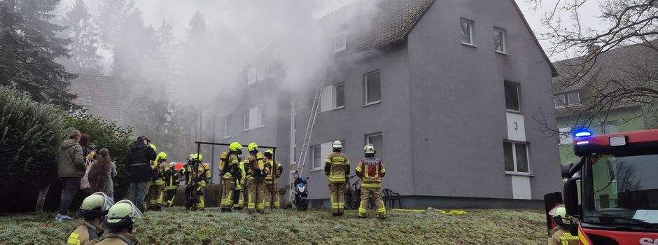 Küchenbrand in Mehrparteienhaus