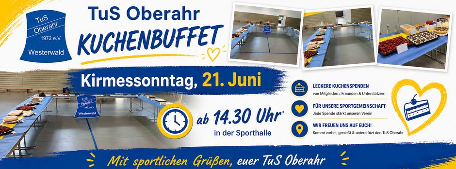 Kuchenspenden für das Kuchenbuffet am Kirmessonntag