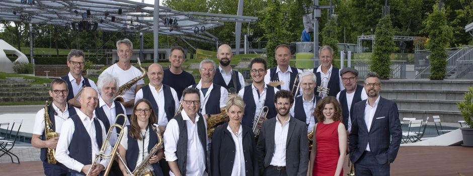Die BigMainzelBand, die Bigband von ZDF Mitarbeiter*innen, zu Gast im Rahmen des Niersteiner Kultursommers