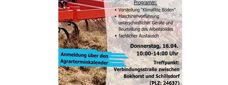 Landesweiter Feldtag zum bodenschonenden Arbeiten nach Zwischenfrüchten