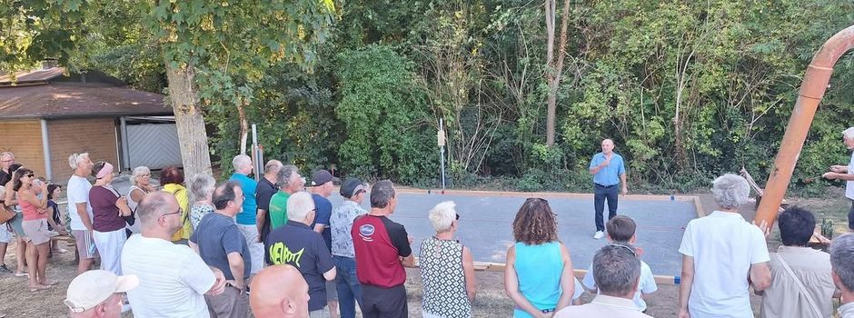 Neuer Bouleplatz in Neupotz eröffnet