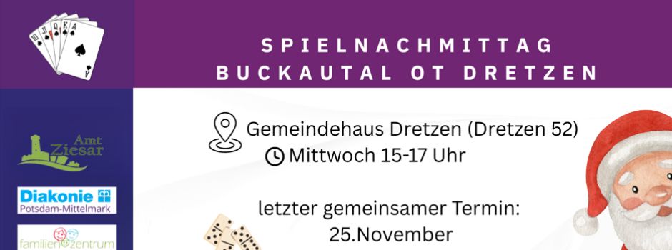 Spielnachmittag Buckautal OT Dretzen