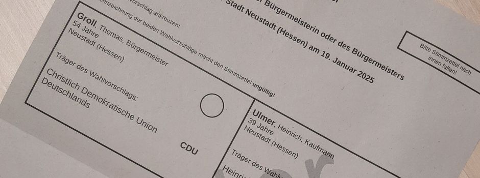 Vorläufige Ergebnisse der Wahl zum Bürgermeister am 19.01.2025