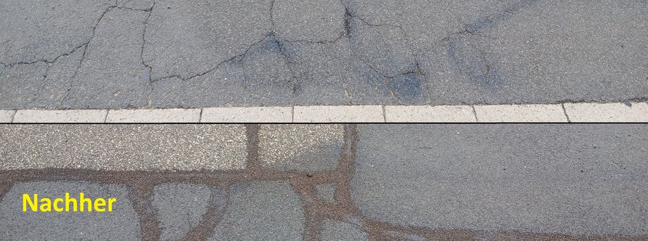 Rissesanierung schützt Straßen langfristig