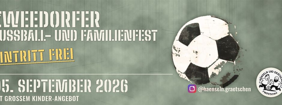 Zweedorfer Fußball- und Familienfest am 5. September