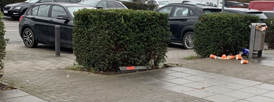 Becher und Verpackungen: Müll-Problem in der Mainzer Oberstadt