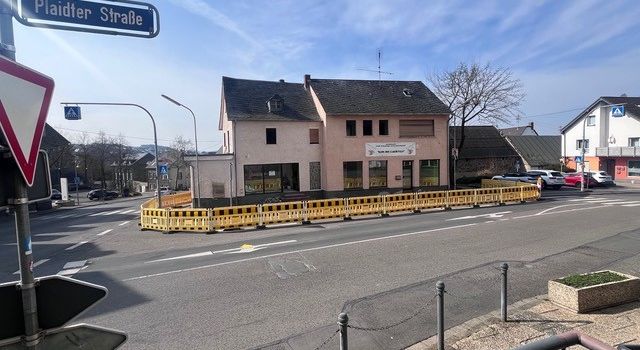 Abriss des Hauses Plaidter Straße 1