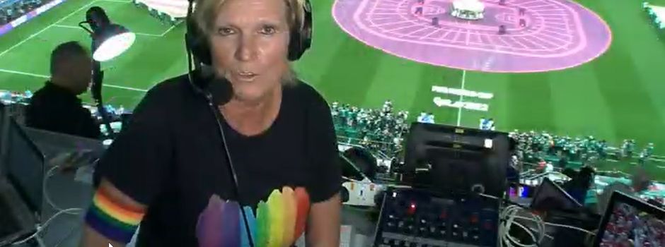 Starkes Statement: ZDF-Reporterin kommentiert mit Regenbogen-Armbinde