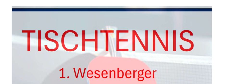1. Wesenberger
Stadtmeisterschaft im Tischtennis