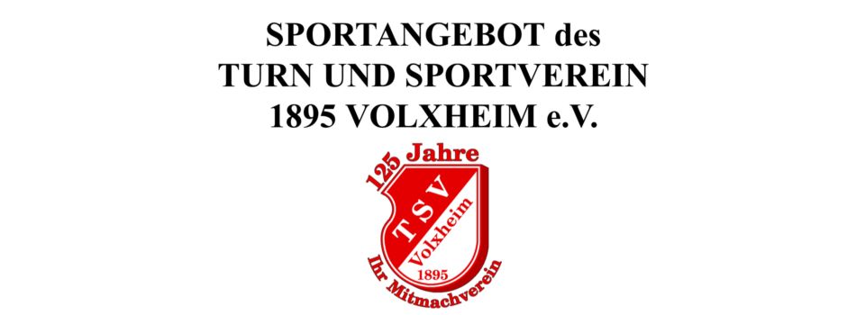 Sportangebot TSV 1895 Volxheim e.V.
