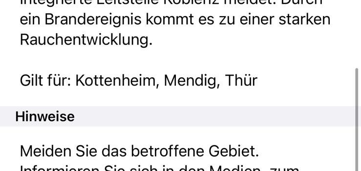 Fenster und Türen geschlossen halten!