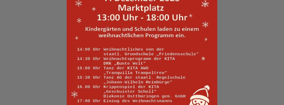 Weihnachtsmarkt in Kahla