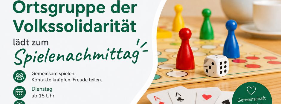 Ortsgruppe der Volkssolidarität lädt ein