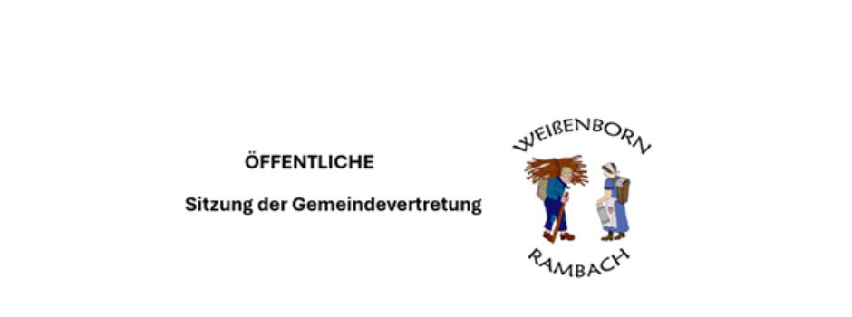 Einladung zur öffentlichen Sitzung der Gemeindevertretung