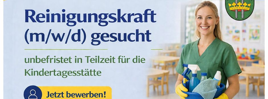Gemeinde Calden sucht eine Reinigungskraft (m/w/d)