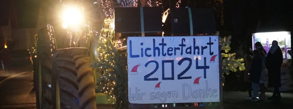 Traktorenlichterfahrt 2024 – „Für ein Miteinander“