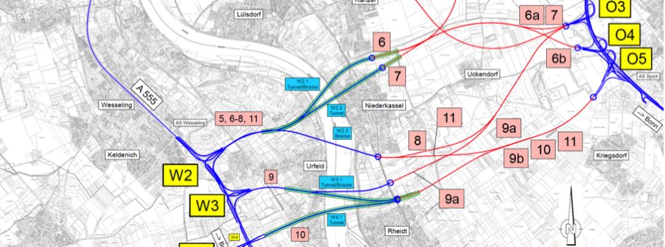 Rheinspange A 553: Ausschussmehrheit stimmt dafür