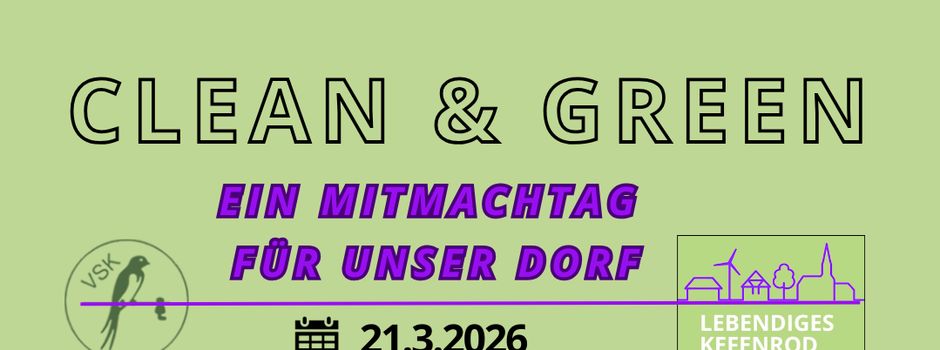 Aktion Clean&Green wird wetterbedingt verschoben!