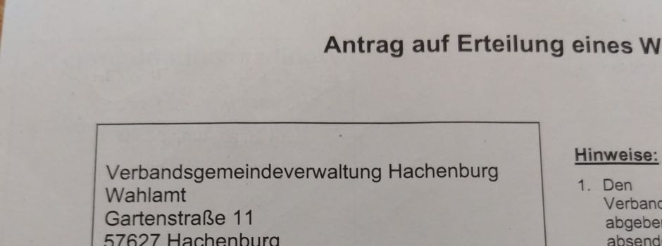 Hinweis zur Stichwahl am 30. August 2026 