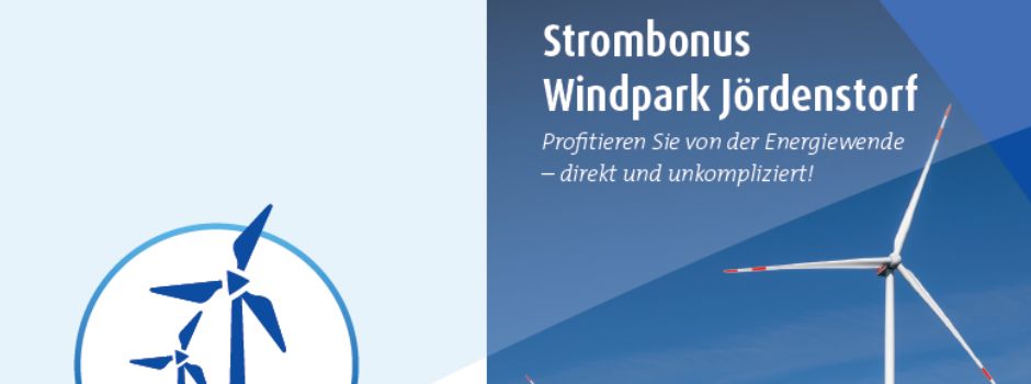 Strombonus Windpark Jördenstorf