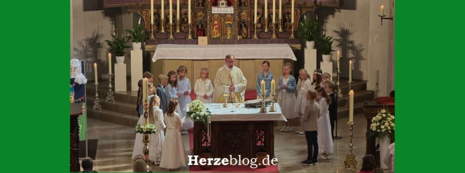 Erste heilige Kommunion in Herzebrock feierlich begangen (Video)