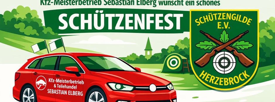 Kfz‑Meisterbetrieb Sebastian Elberg wünscht ein schönes Schützenfest