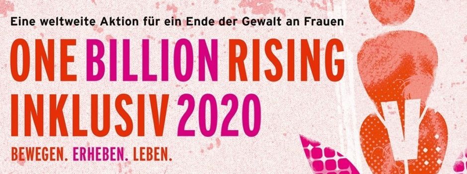 „One Billion Rising“ am 14. Februar vor dem Rathaus in Gütersloh