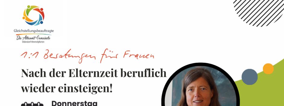 Handwerkskammer-Sprechtag für Frauen: Nach der Elternzeit beruflich wieder einsteigen!
