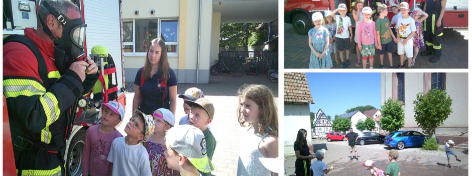 Besuch der Feuerwehr im Kindergarten