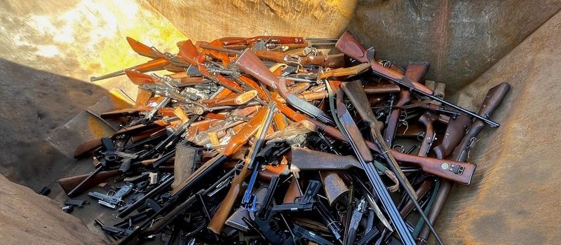 Kreisverwaltung Alzey-Worms vernichtet 400 Kilogramm Waffen