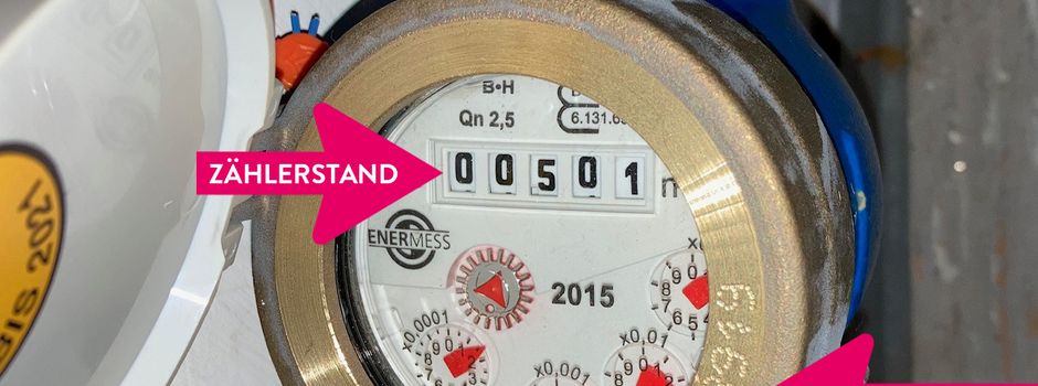 Ablesen der Wasserzähler digital 2025