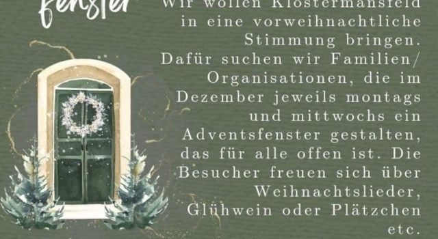 Adventsfenster - (m)ein Rückblick