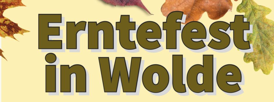 Plakat zum Erntefest in Wolde