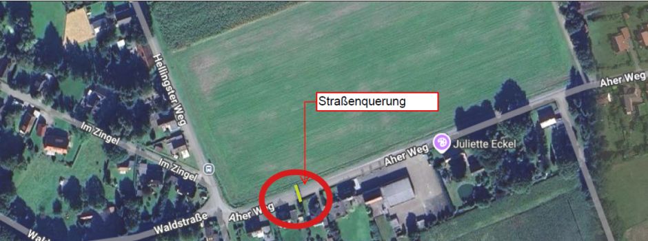 Wellen: Aher Weg am 16.03.2026 für circa fünf Stunden vollgesperrt